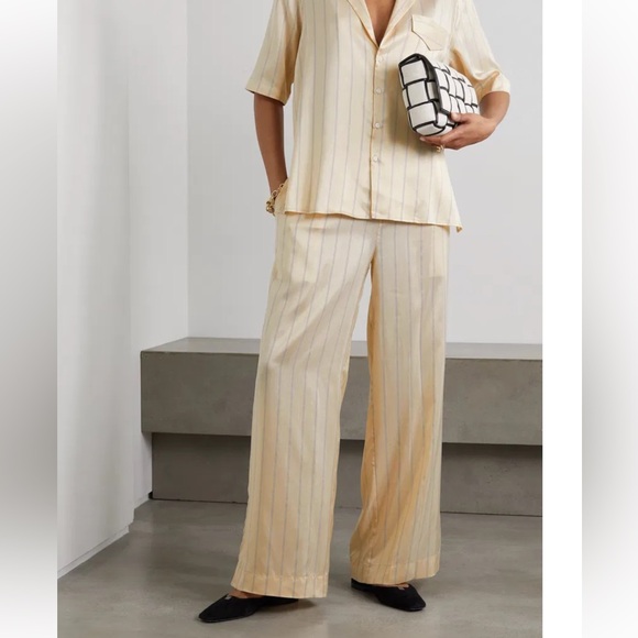 LE KASHA Pants - LE KASHA x Nadine Strittmatter  - Harper Striped Silk Pants